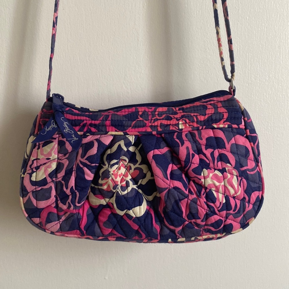 Vera Bradley pink, blue & white crossbody
